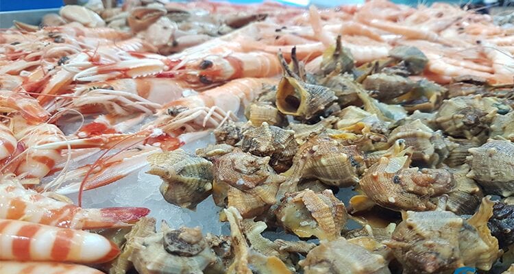 cocer mariscos congelados
